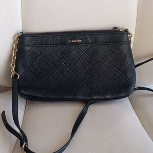 Calvin Klein Quilted Black Crossbody Bag